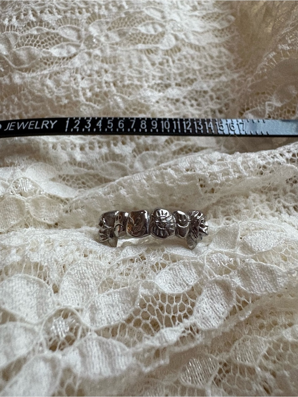 Hard Jewelry Flooded Grill Ring Size 4